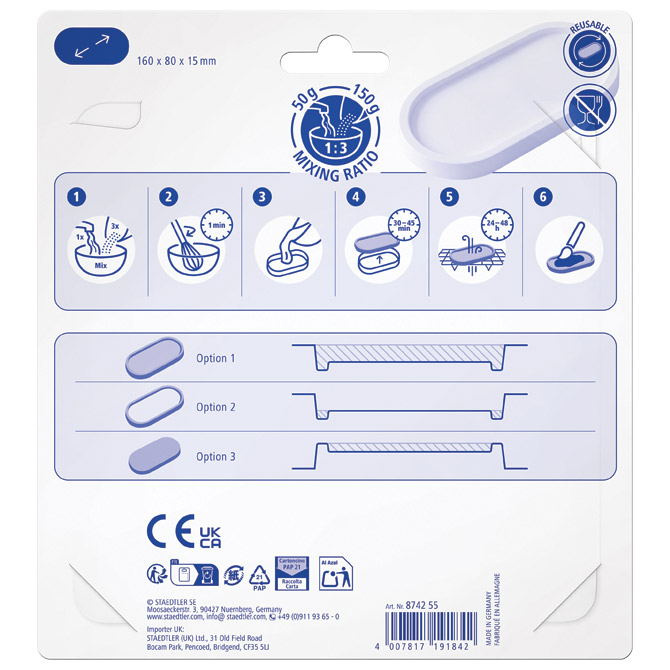 Kalup za modeliranje oval Fimo casting powder Staedtler 8742 55 blister Cijena