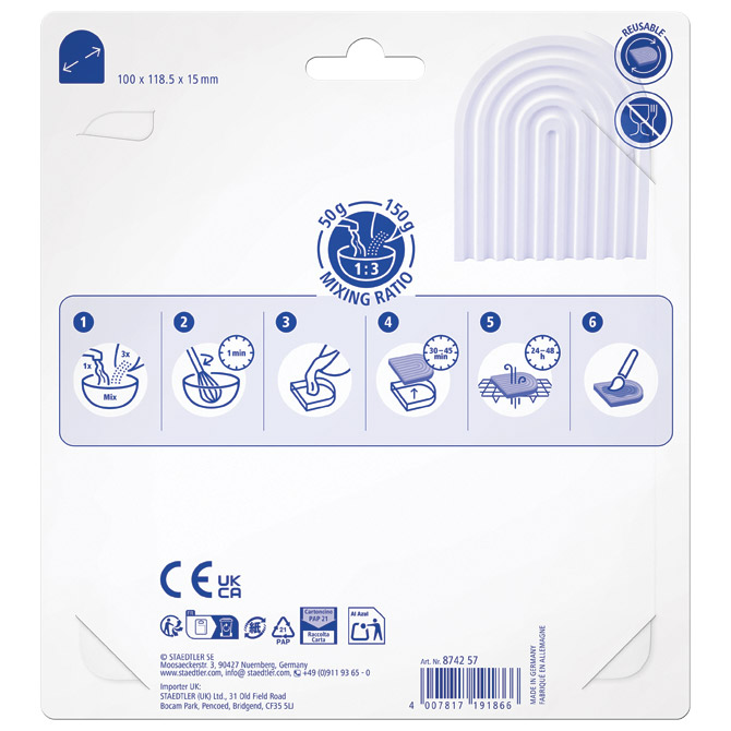 Kalup za modeliranje duga Fimo casting powder Staedtler 8742 57 blister Cijena