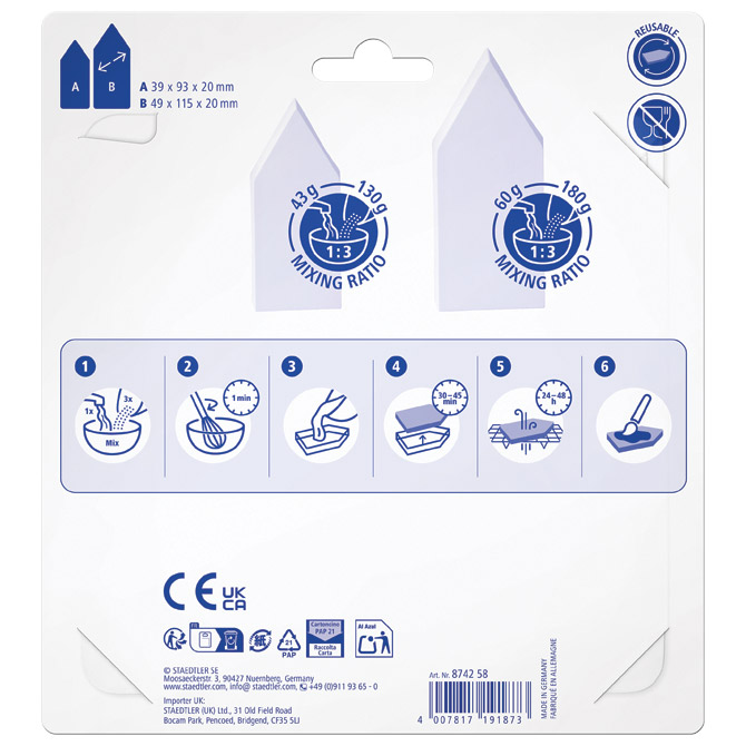 Kalup za modeliranje kućica Fimo casting powder Staedtler 8742 58 blister Cijena
