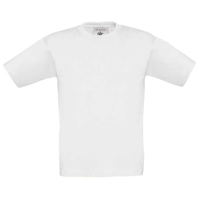 Majica kratki rukavi B&C Exact Kids 150 bijela 3/4 Cijena