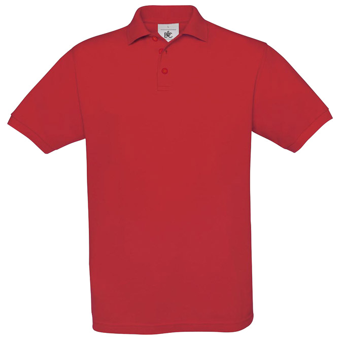 Majica kratki rukavi B&C Safran Polo 180g crvena S Cijena