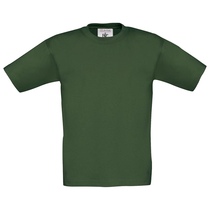 Majica kratki rukavi B&C Exact Kids 150 tamno zelena 5/6 Cijena
