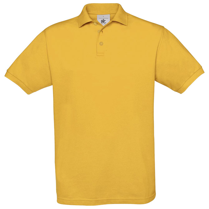 Majica kratki rukavi B&C Safran Polo 180g zlatna žuta L!! Cijena