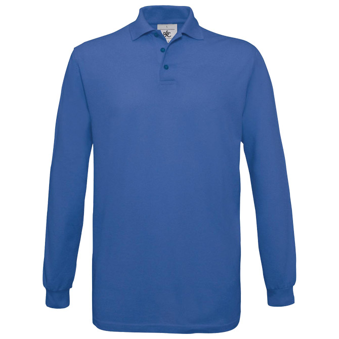 Majica dugi rukavi B&C Safran Polo LSL 180g zagrebačko plava XL!! Cijena