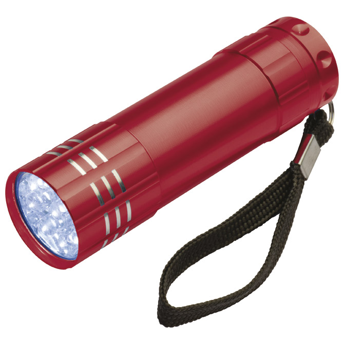 Svjetiljka ručna  9 LED metalna crvena Cijena