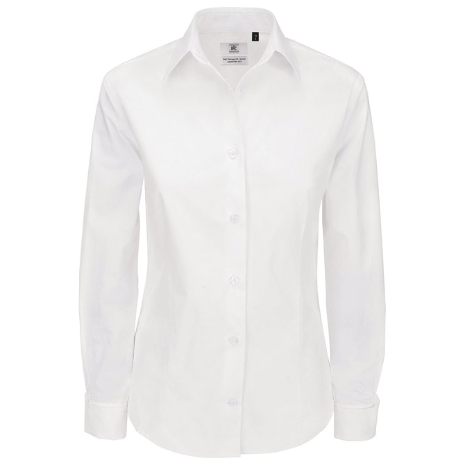 Košulja ženska dugi rukavi B&C Heritage 120g bijela XS Cijena