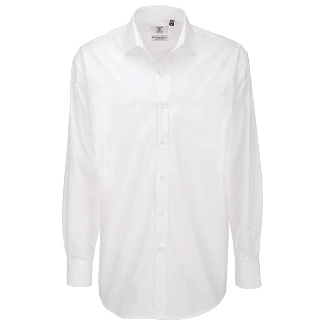 Košulja muška dugi rukavi B&C Heritage 120g bijela 3XL Cijena