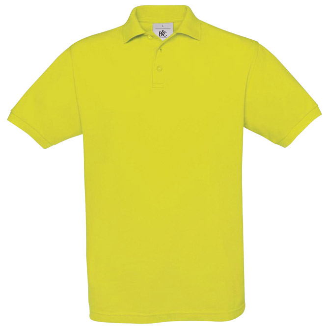 Majica kratki rukavi B&C Safran Polo 180g neon žuta S!! Cijena