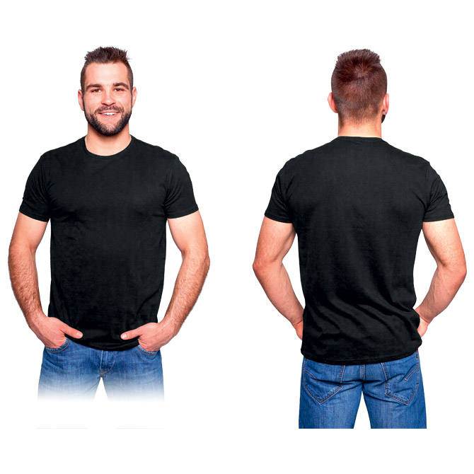 Majica kratki rukavi s elastinom Connect 165g crna S!! Cijena