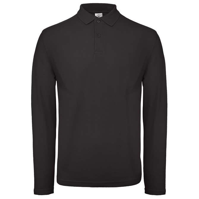 Majica dugi rukavi polo B&C ID.001 LSL 180g crna L  Cijena