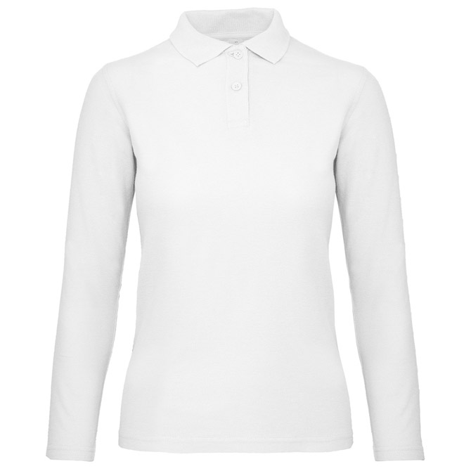 Majica dugi rukavi polo B&C ID.001 LSL/women 180g bijela L Cijena