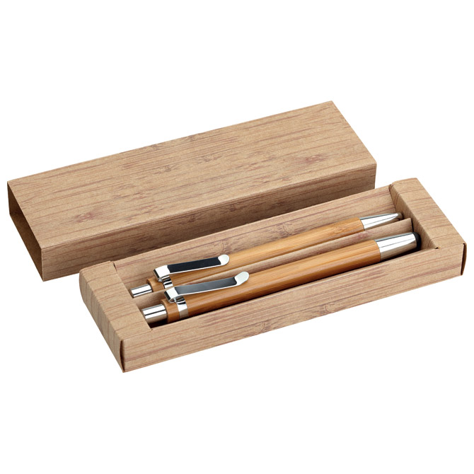 Garnitura olovka kemijska+olovka tehnička bambus Cijena
