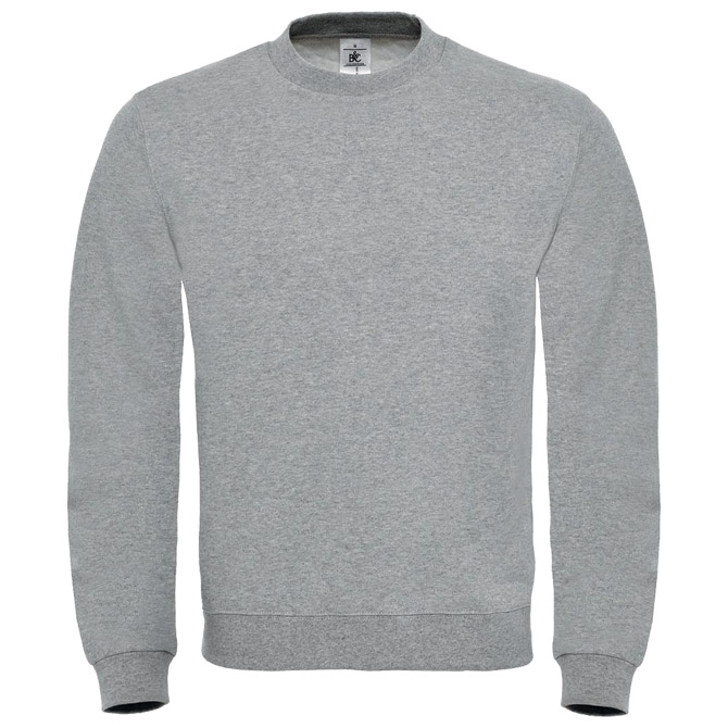 Majica dugi rukavi B&C ID.002 280g svijetlosiva 3XL!! Cijena