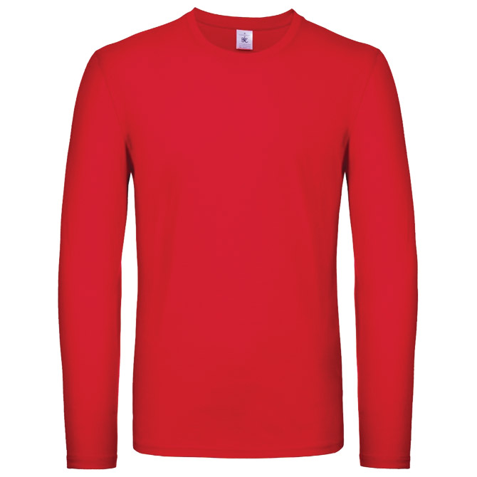 Majica dugi rukavi B&C #E150 LSL crvena M Cijena