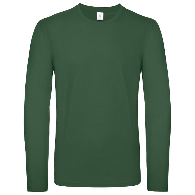 Majica dugi rukavi B&C #E150 LSL tamno zelena L Cijena