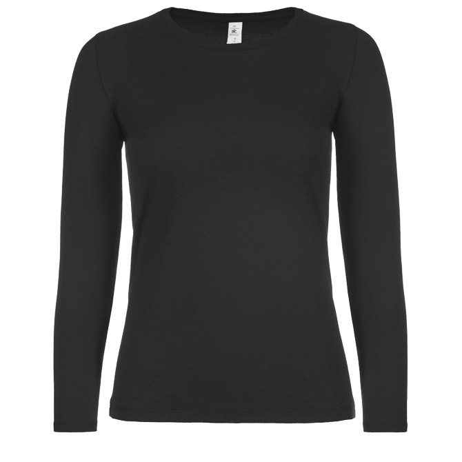 Majica dugi rukavi B&C #E150/women LSL crna XL Cijena