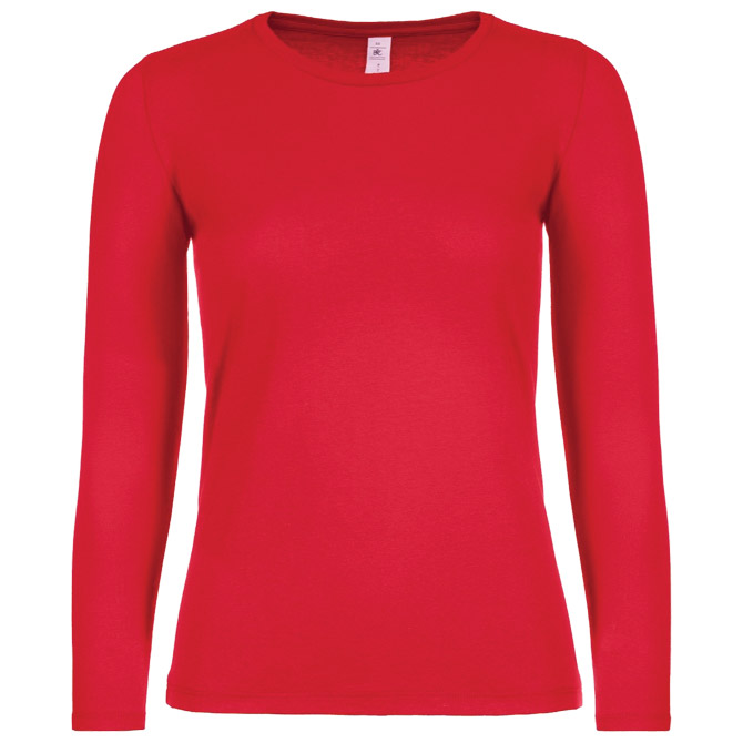 Majica dugi rukavi B&C #E150/women LSL crvena XL Cijena