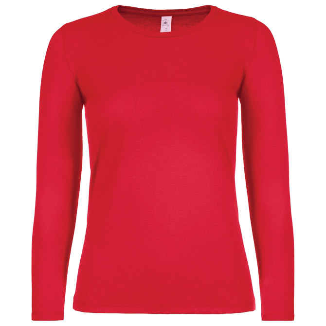 Majica dugi rukavi B&C #E150/women LSL crvena S Cijena