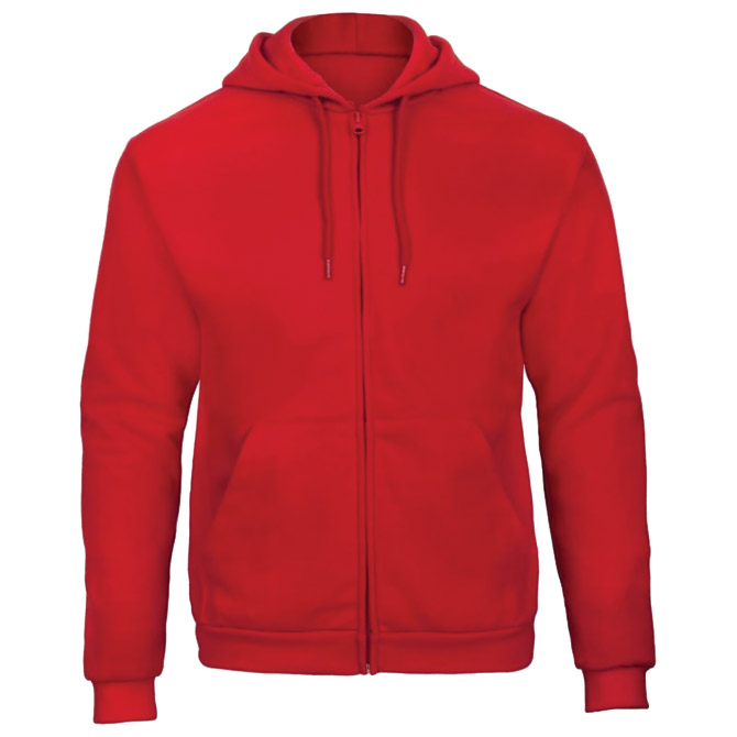 Majica dugi rukavi zip B&C ID.205 270g crvena 2XL!! Cijena